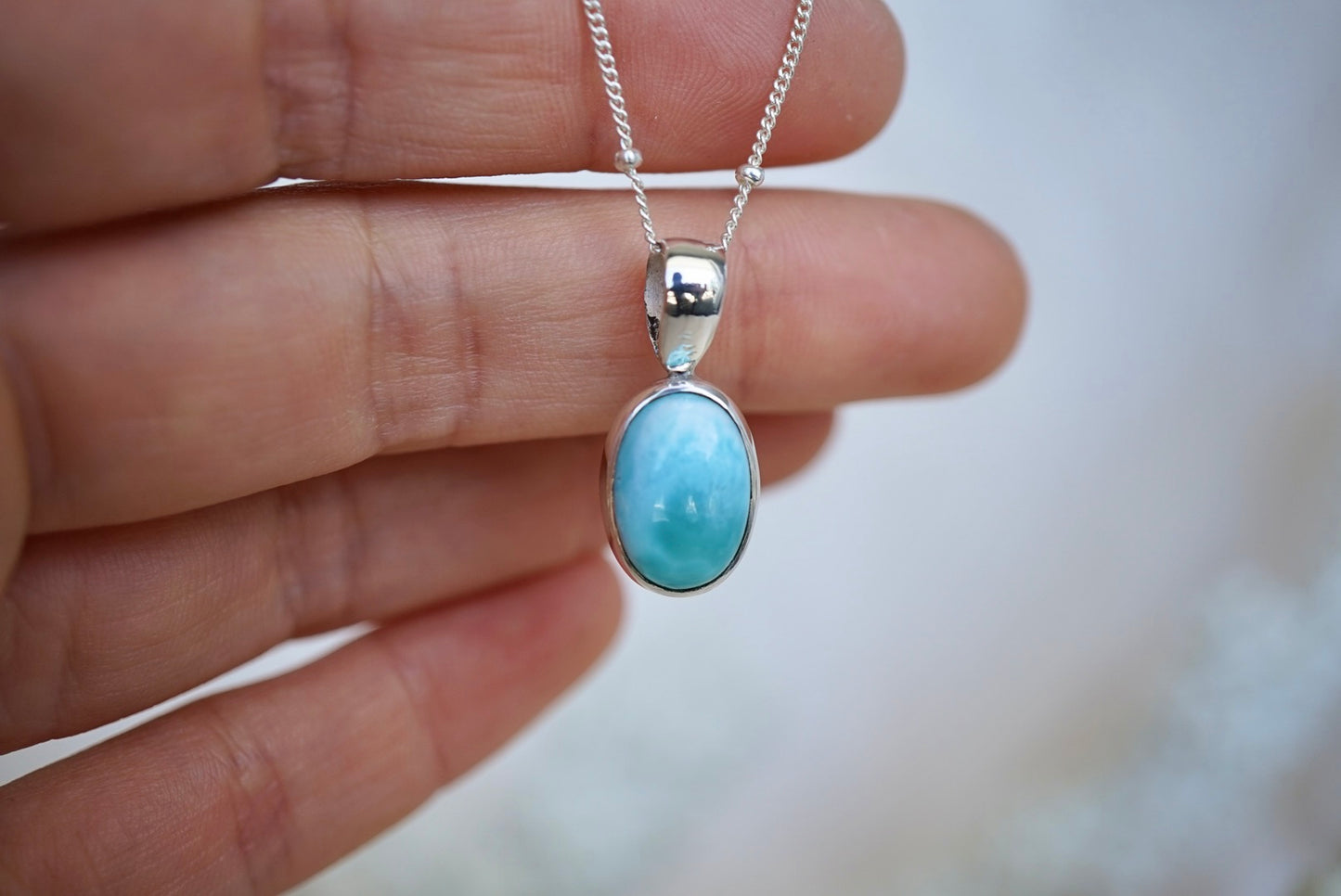 Kailani Necklace - Larimar