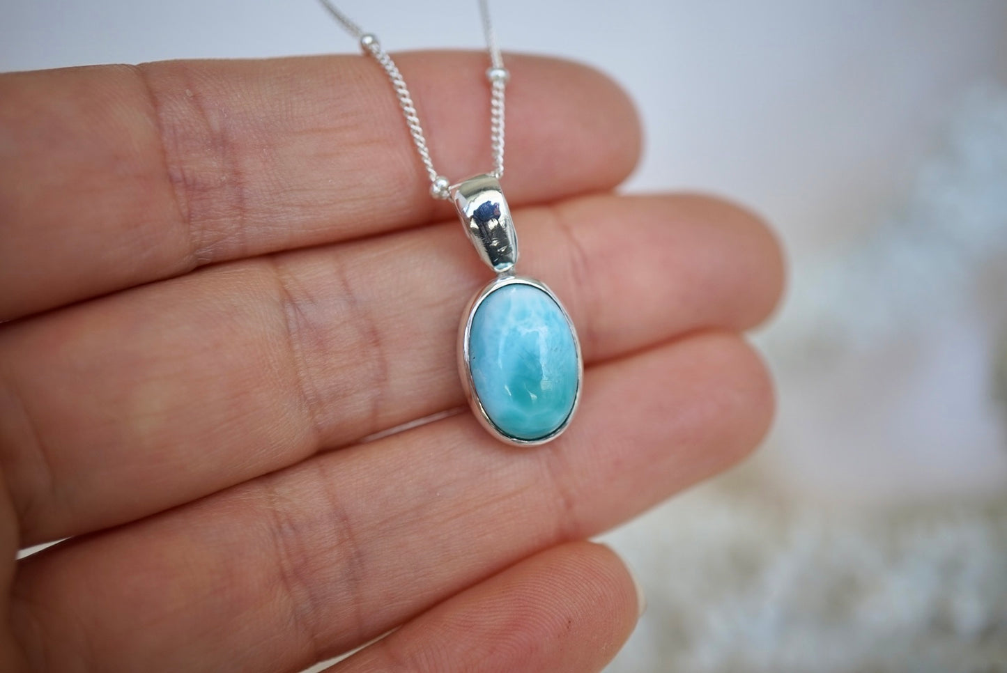 Kailani Necklace - Larimar