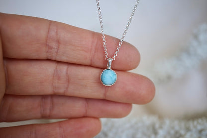 Halia Necklace - Larimar