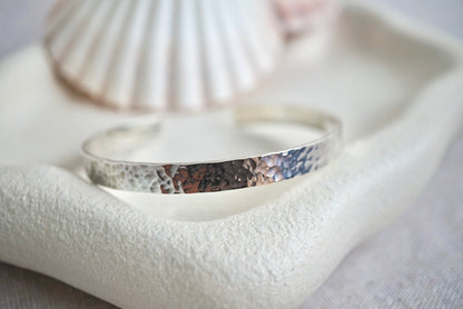 Hammered Silver Cuff