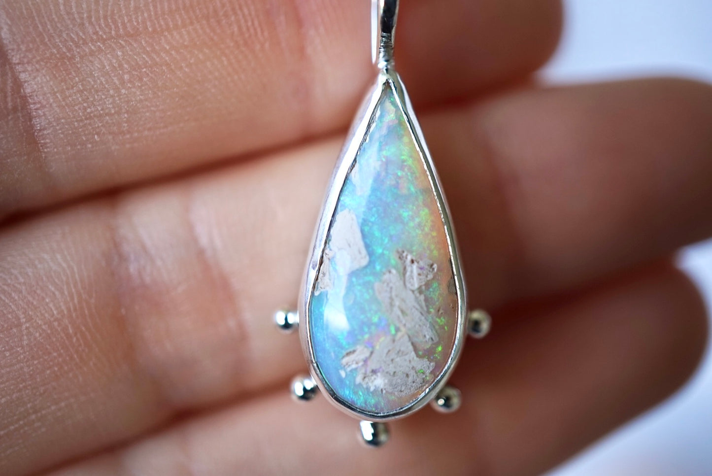 Aura Pendant - Solid Australian Opal
