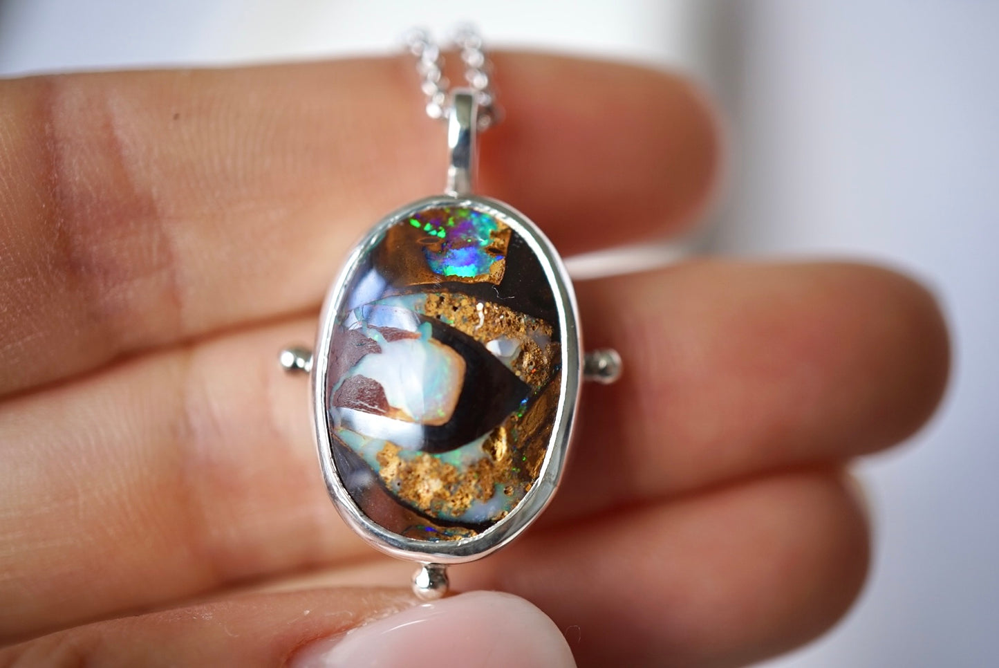 Sierra - Australian Boulder Opal Pendant