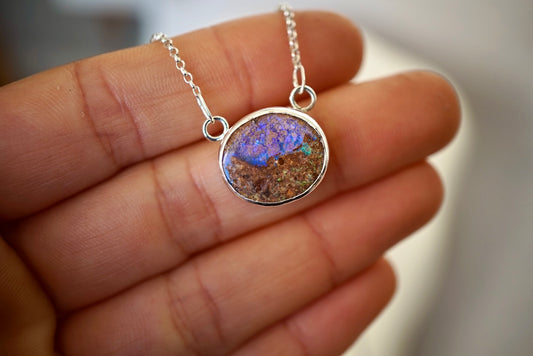 Iris Pendant - Boulder Opal