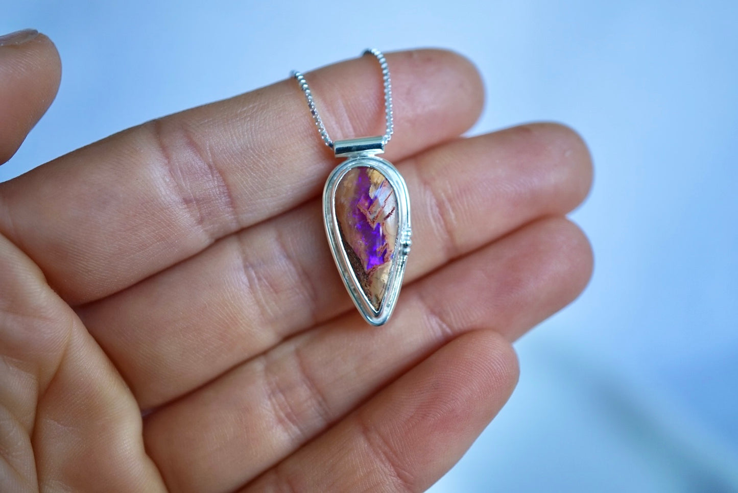 Violeta Necklace - Boulder Opal