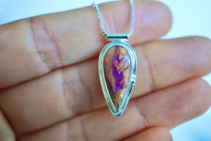 Violeta Necklace - Boulder Opal