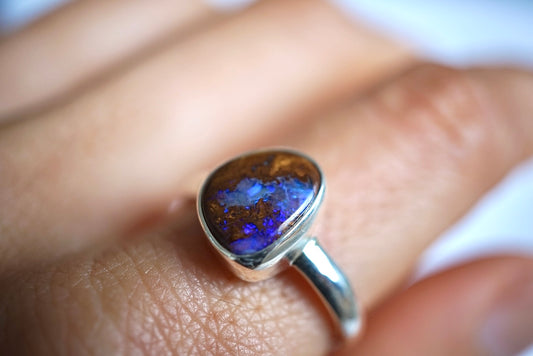 Raíz - Boulder Opal Ring – Size Q
