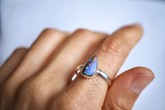Isla - Boulder Opal Ring – Size Q
