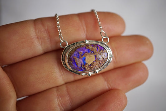 Savia -  Boulder Opal Necklace