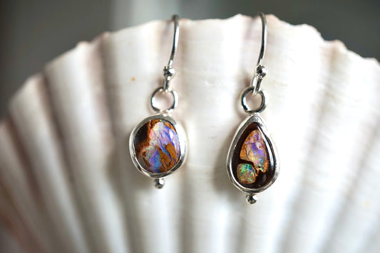 Boulder Glow Opal Earrings