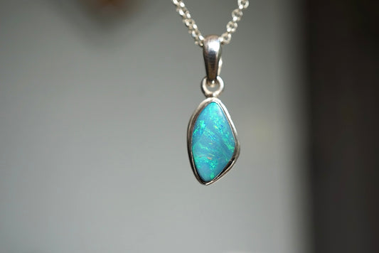 Aqua — Opal Pendant