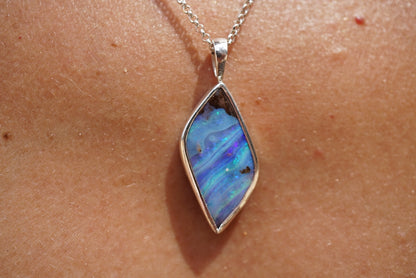 Mar - Solid opal Necklace