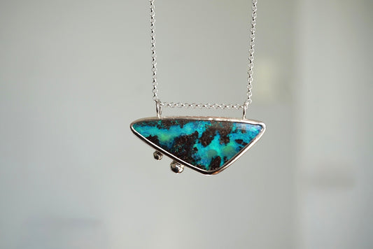 Bahía - Solid Boulder opal Necklace