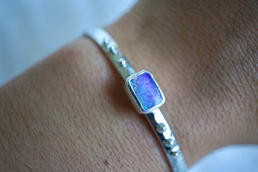 Nova - Pipe opal Cuff bracelet