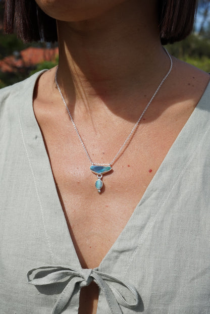 Keira — Lightning Ridge & Boulder Opal Necklace