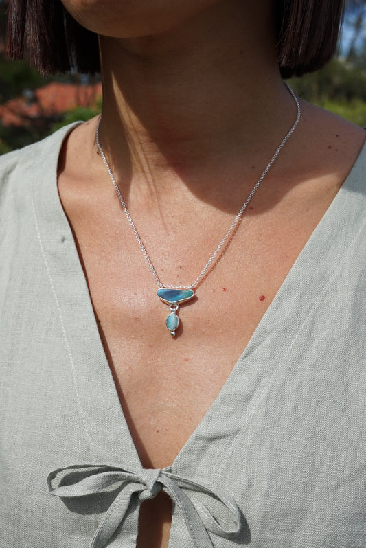 Keira — Lightning Ridge & Boulder Opal Necklace