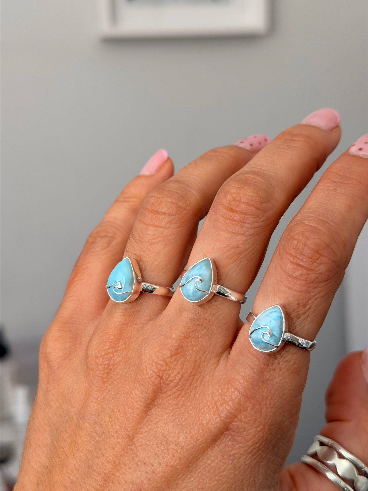 Larimar Wave - Ring