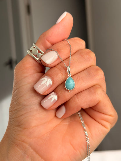 Annie - Larimar Necklace