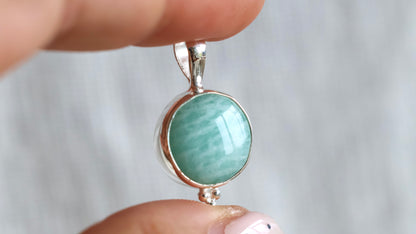 Amazonite Dot Pendant