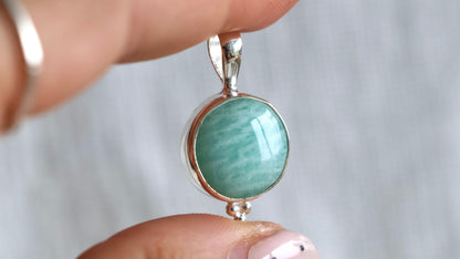 Amazonite Dot Pendant