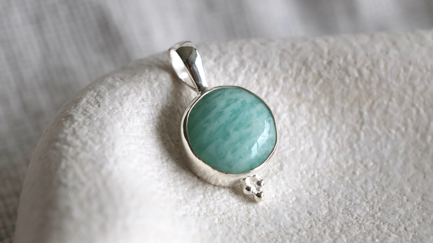 Amazonite Dot Pendant