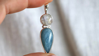 Moonstone & Aquamarine Pendant
