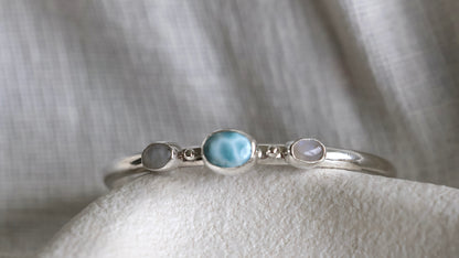 Larimar & Moonstone - Malie Cuff