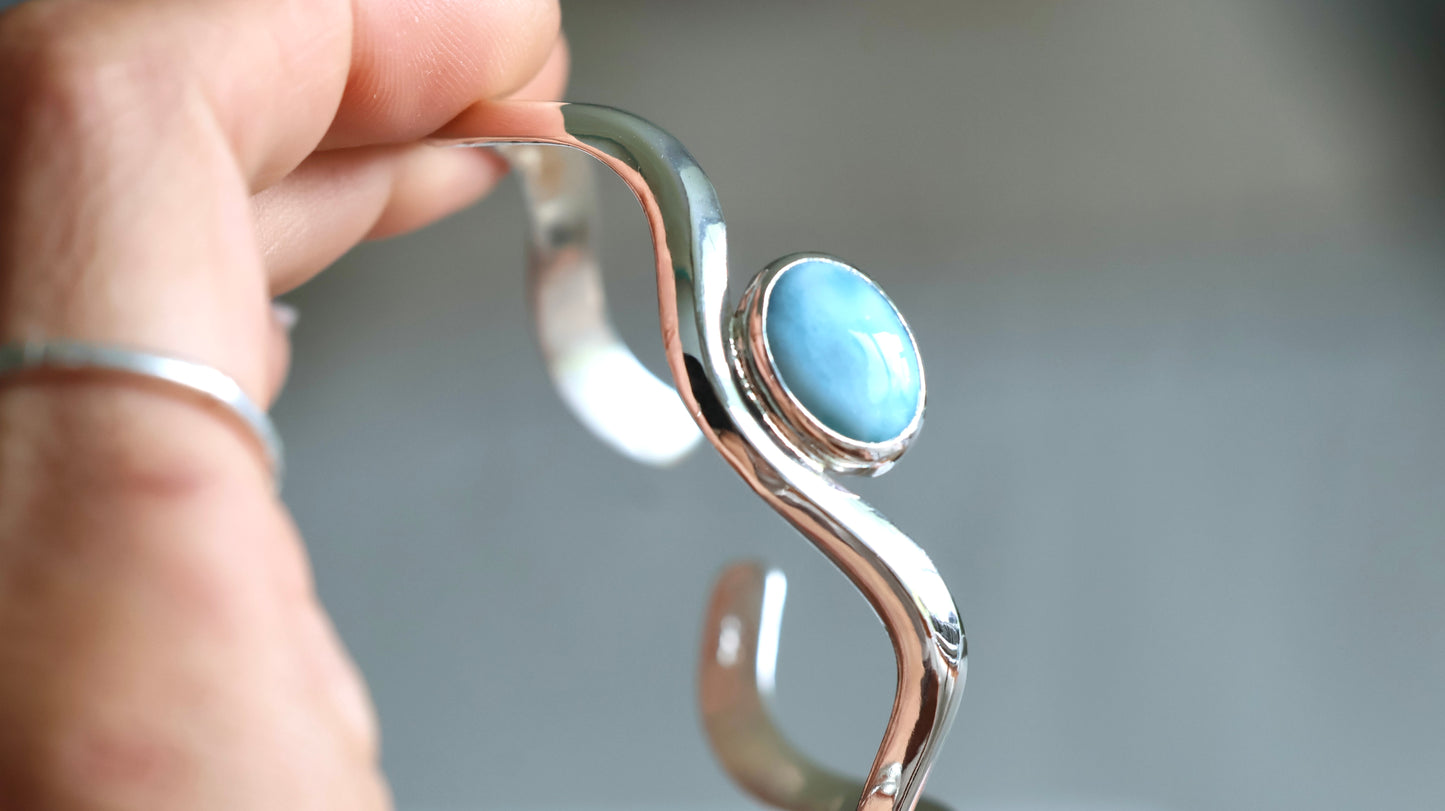 Nalu Larimar Cuff