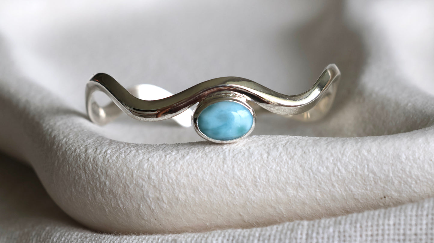 Nalu Larimar Cuff