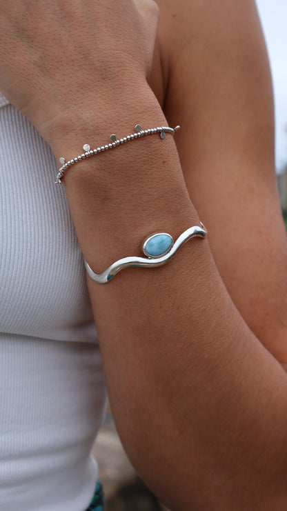 Nalu Larimar Cuff