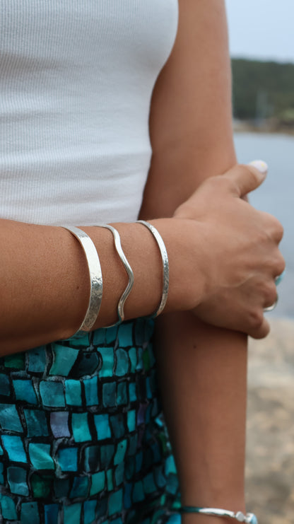 Hammered Silver Cuff