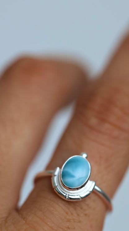Luna Larimar Ring