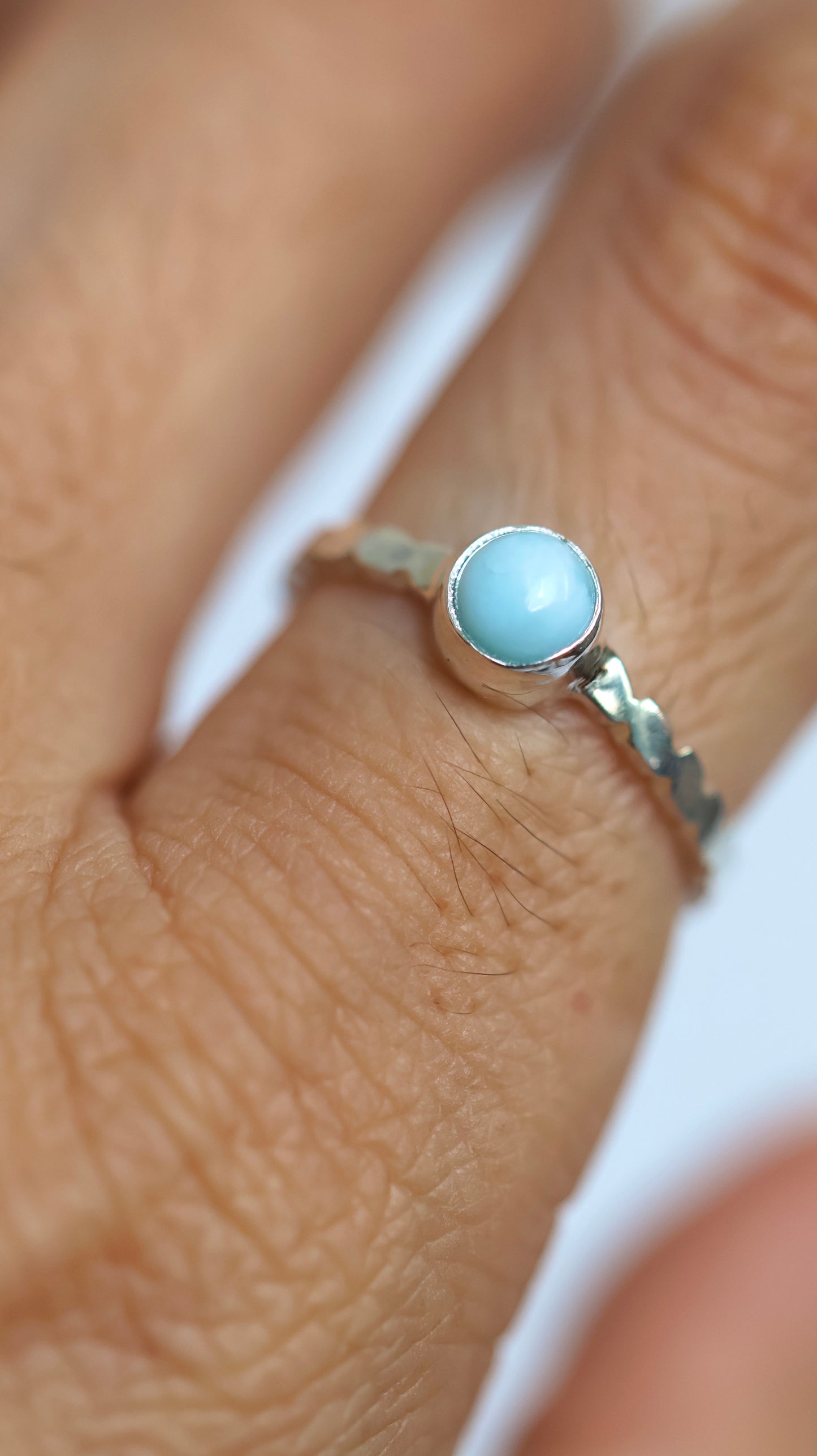 Mini Larimar Ring
