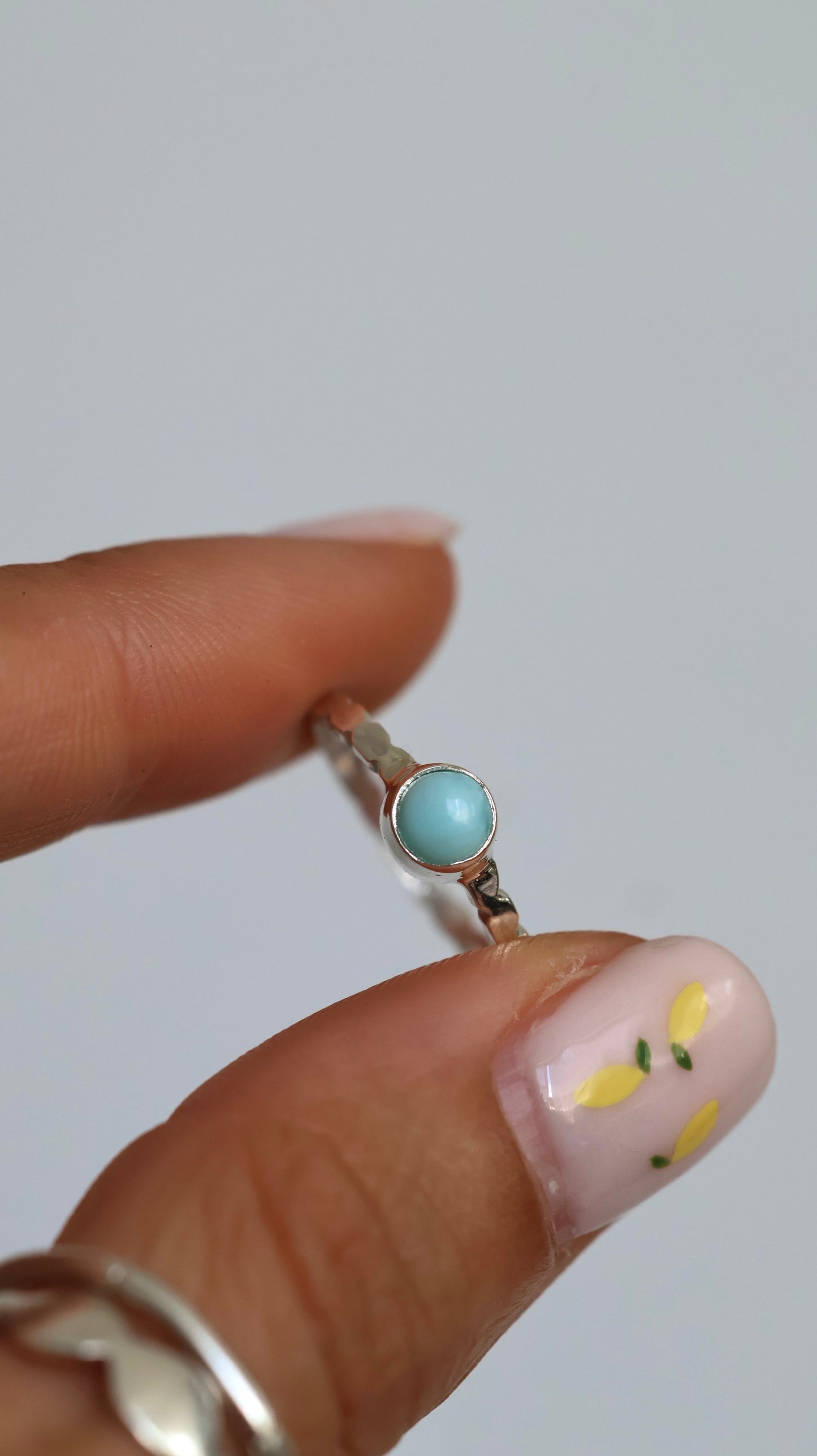 Mini Larimar Ring