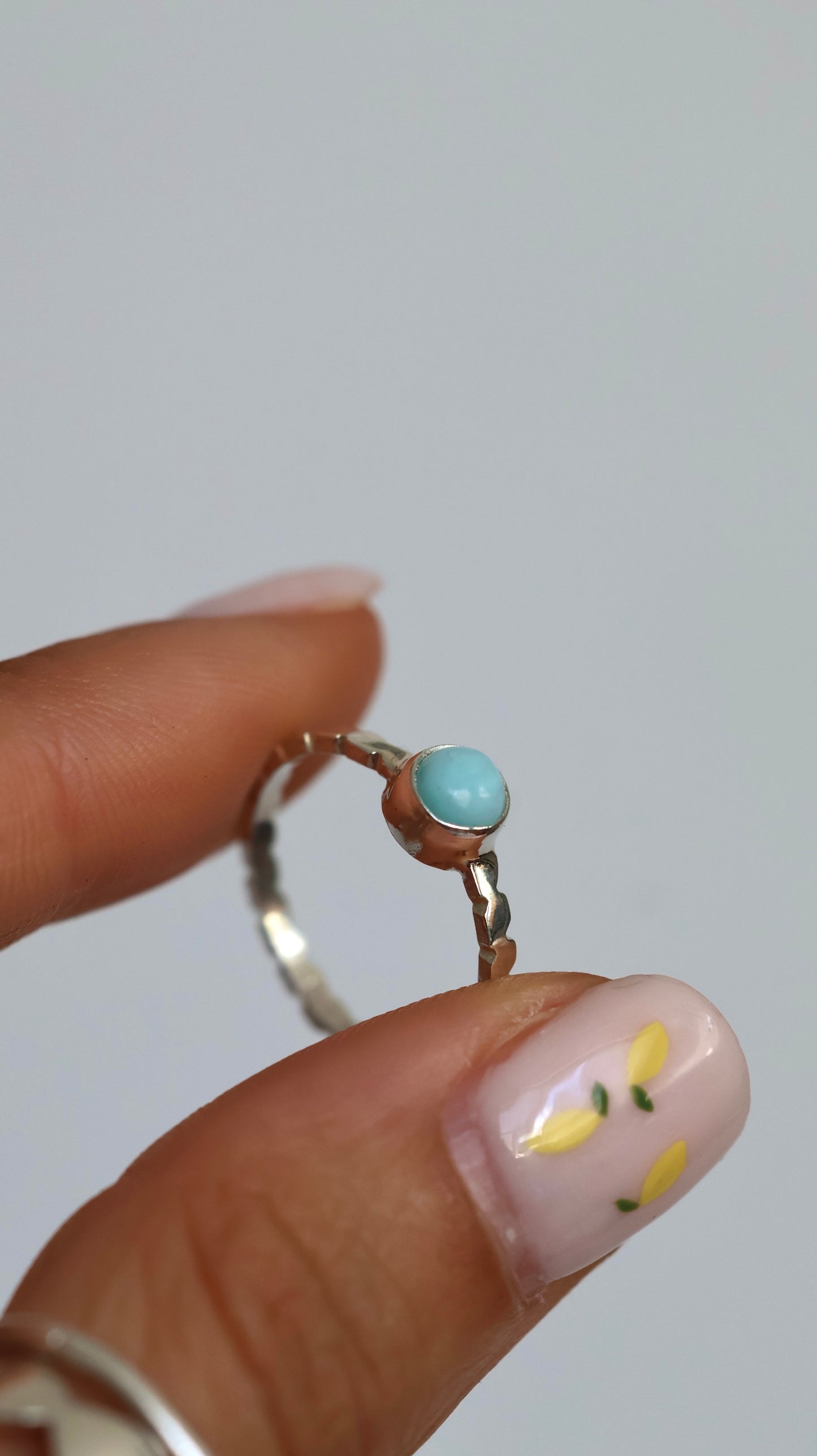 Mini Larimar Ring