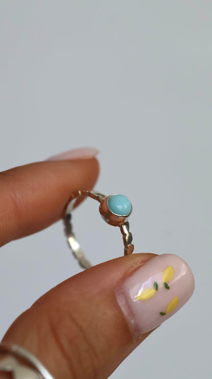 Mini Larimar Ring