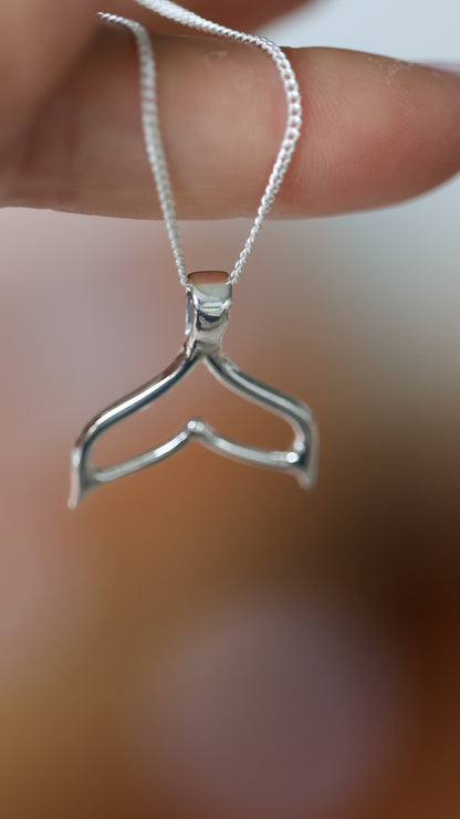Whale tale pendant
