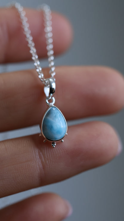 Annie - Larimar Necklace