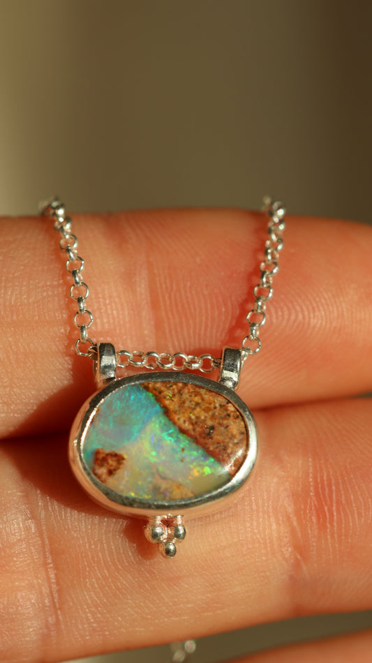 Sien - Boulder Opal Necklace