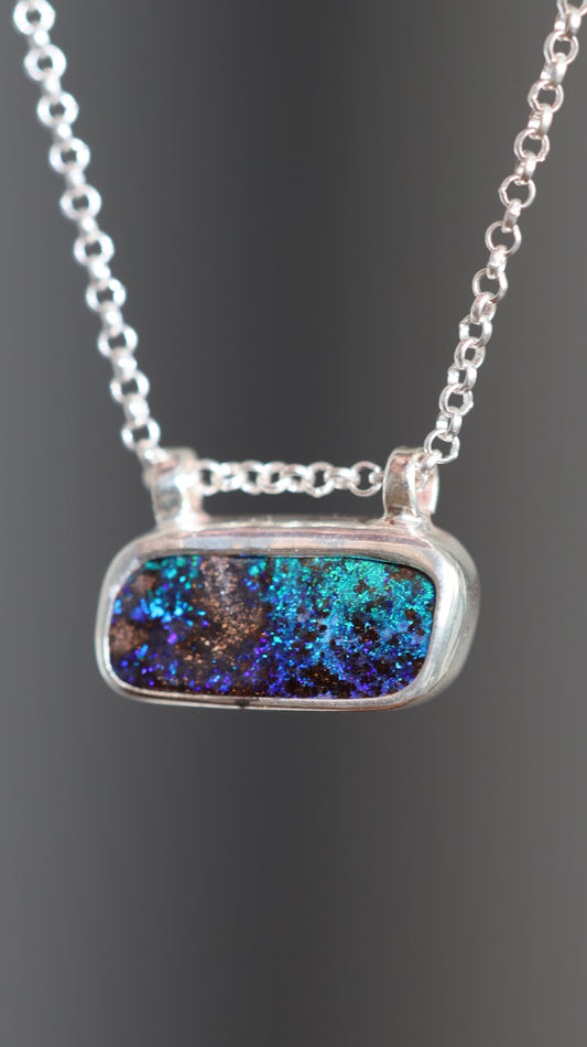 Kaia - Boulder Opal Necklace
