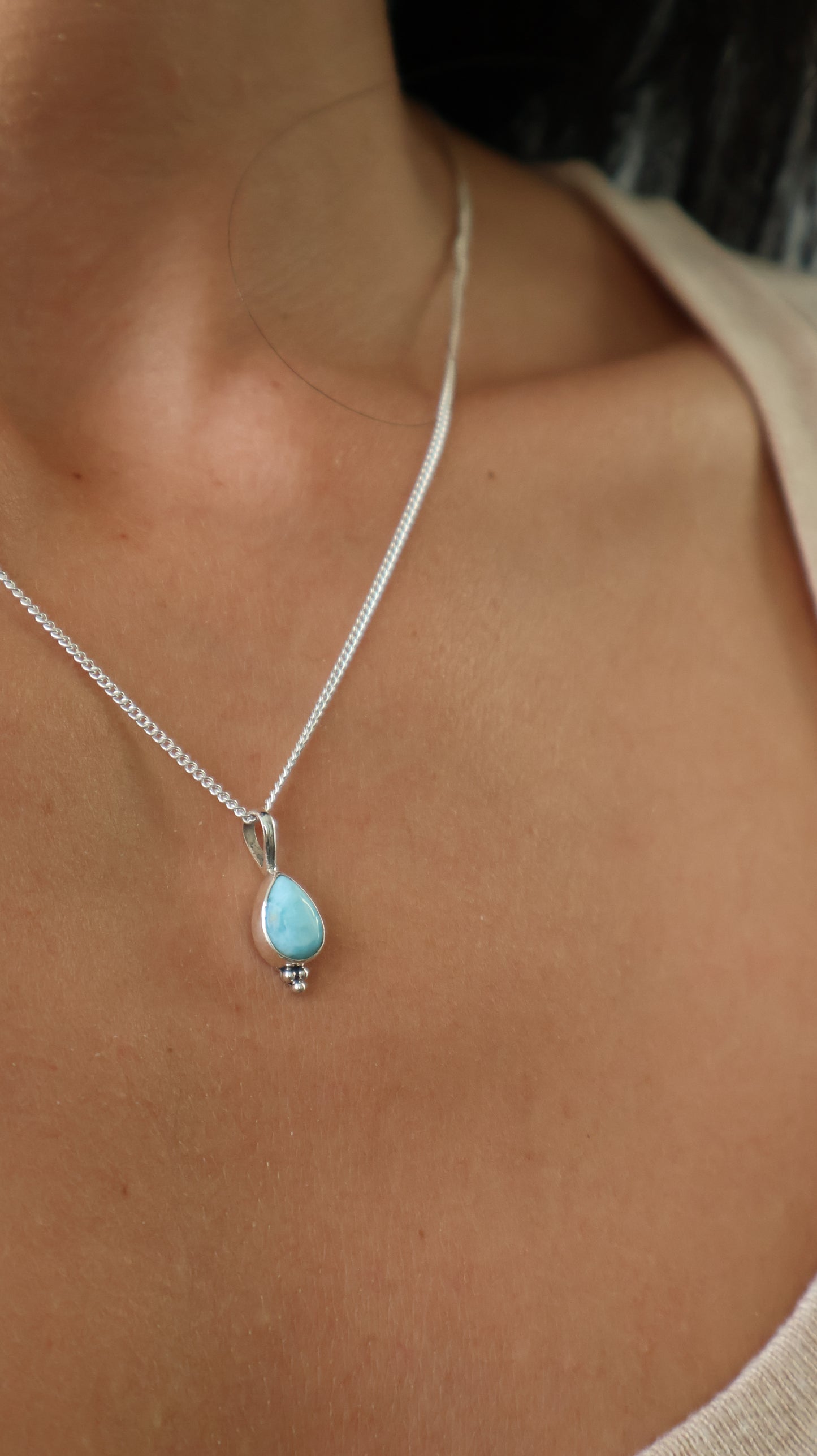 Whitehaven Necklace - Larimar