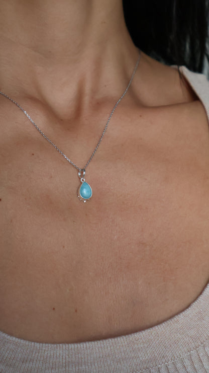 Annie - Larimar Necklace