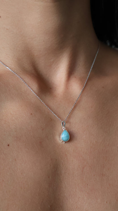 Annie - Larimar Necklace