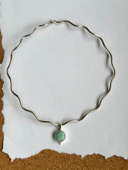 Amazonite Dot Pendant