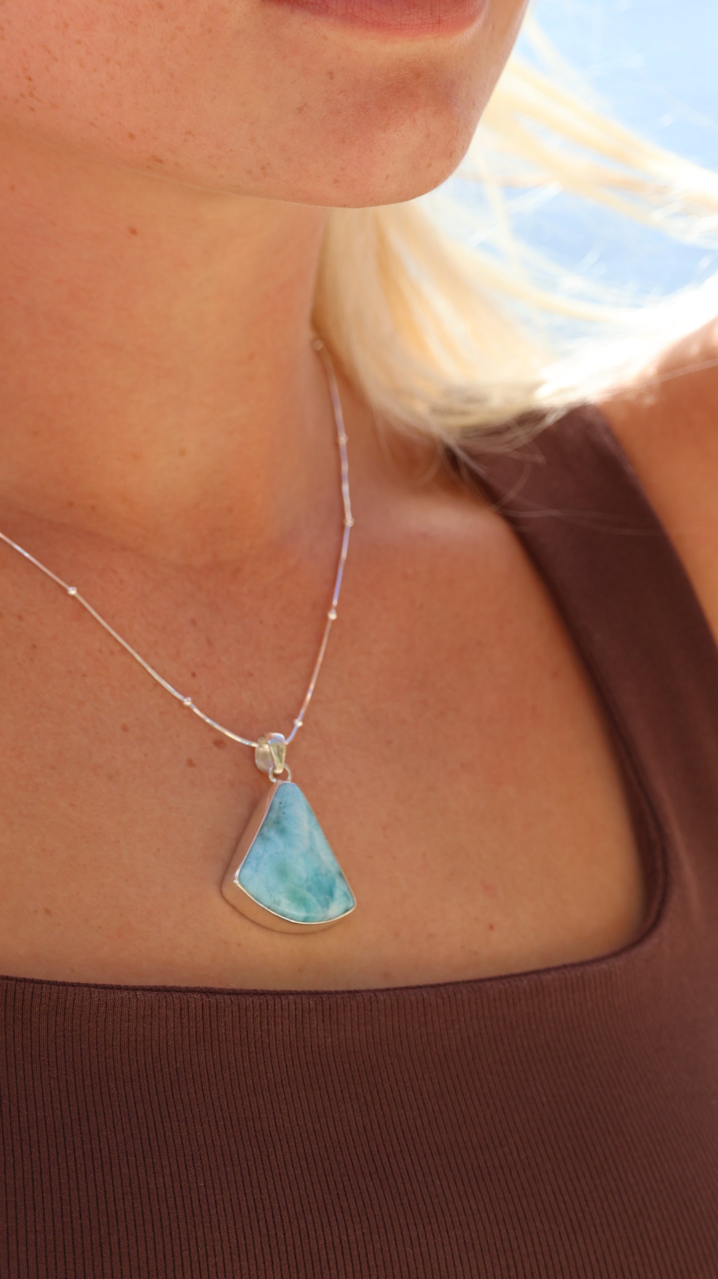 Larimar Pendant