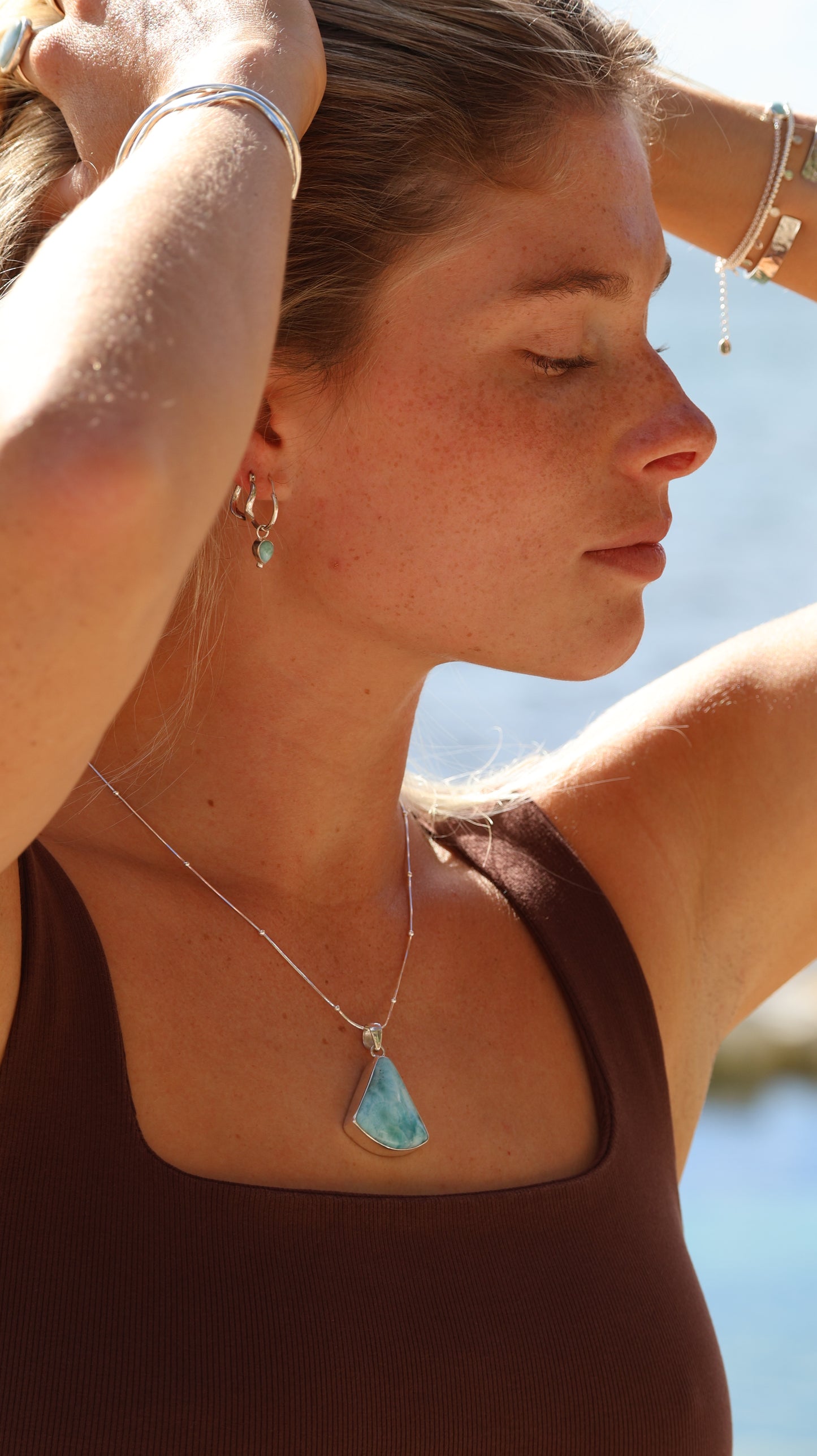 Larimar Pendant