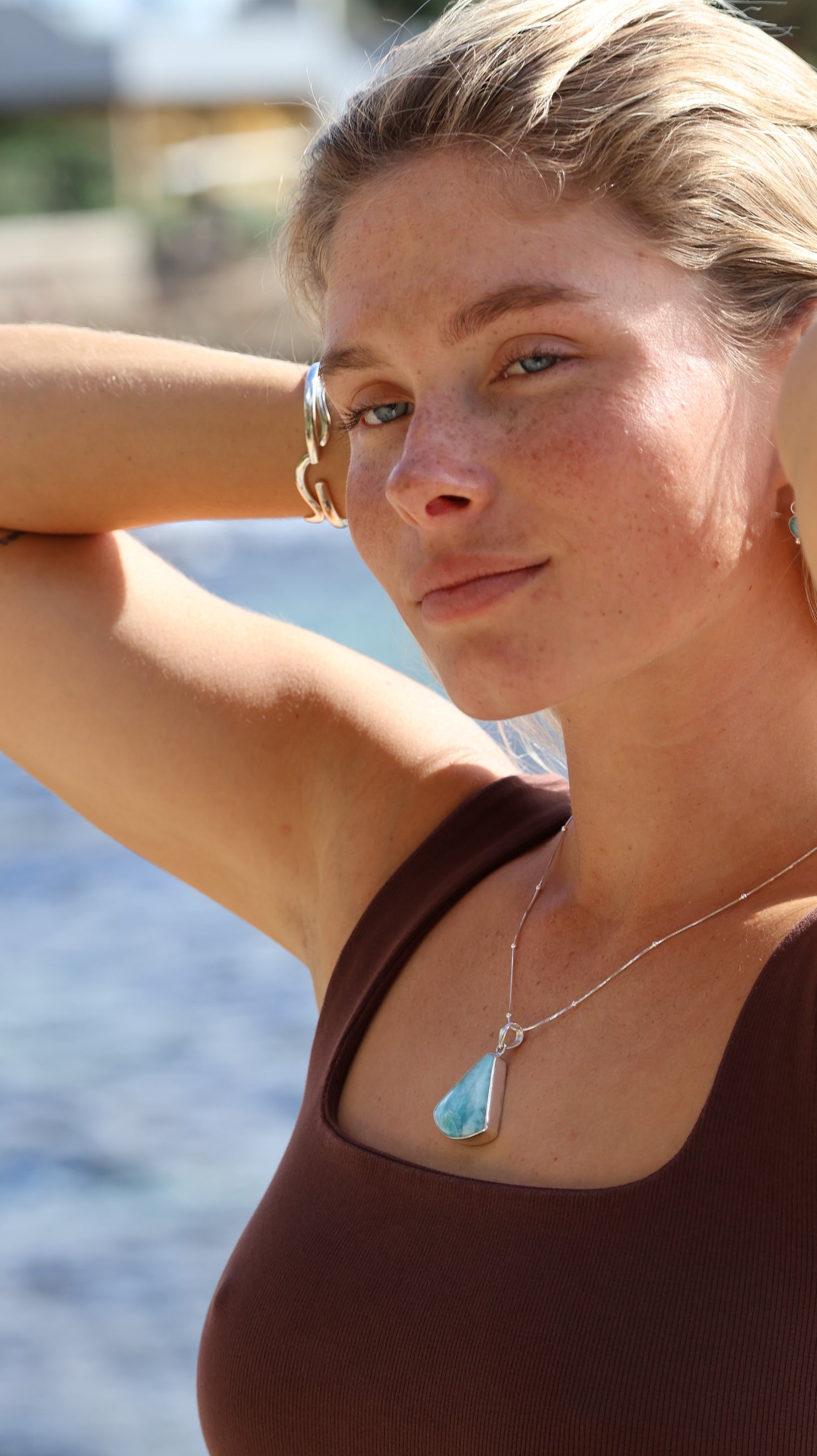 Larimar Pendant