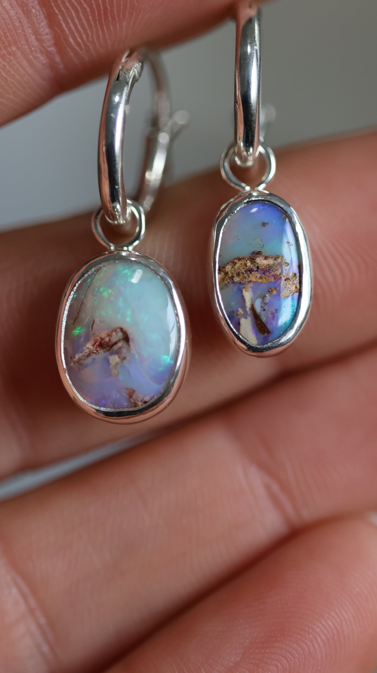 Opal Cloud Hoops