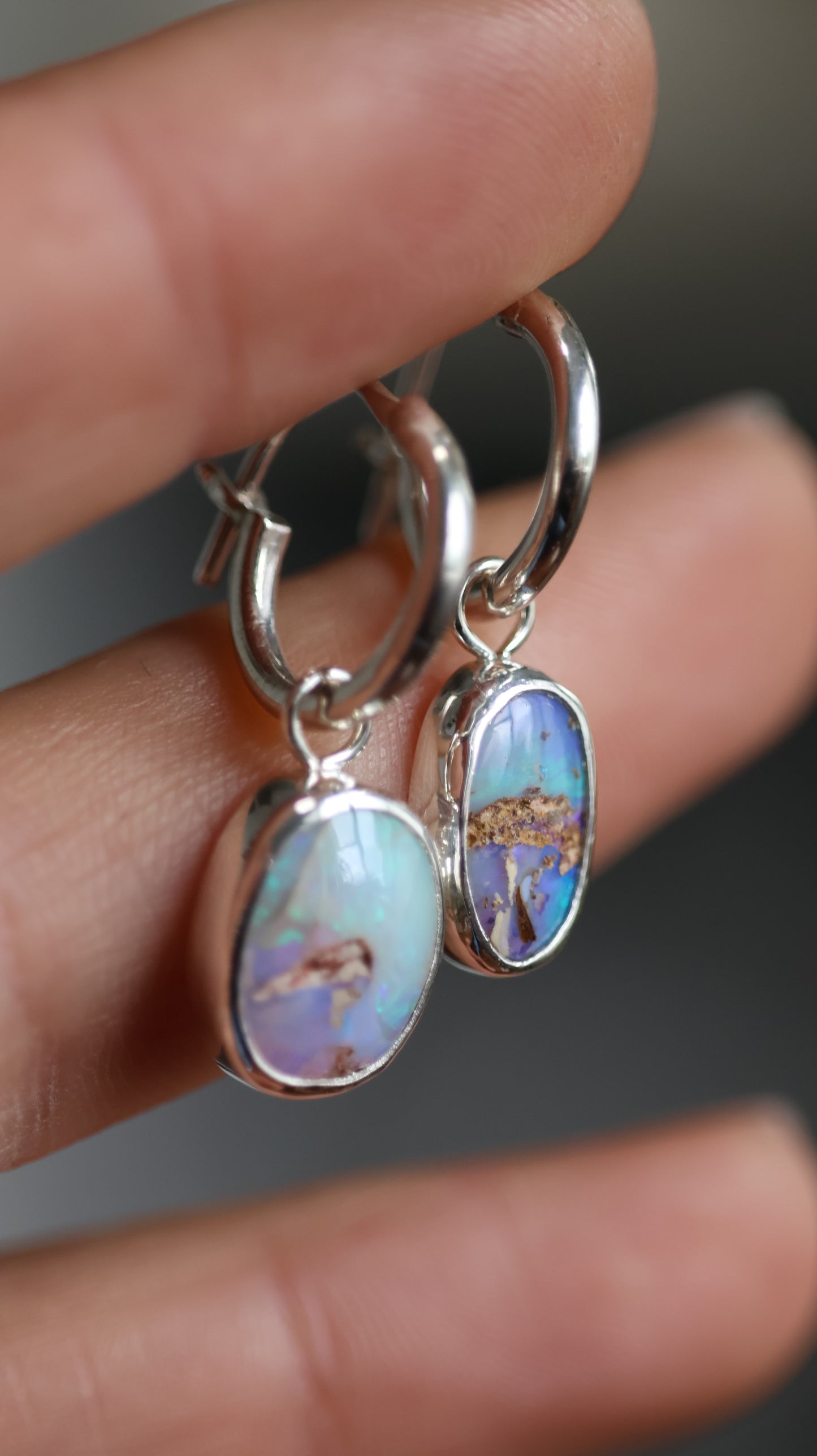 Opal Cloud Hoops