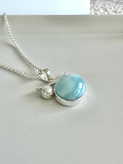 Balance Necklace - Larimar