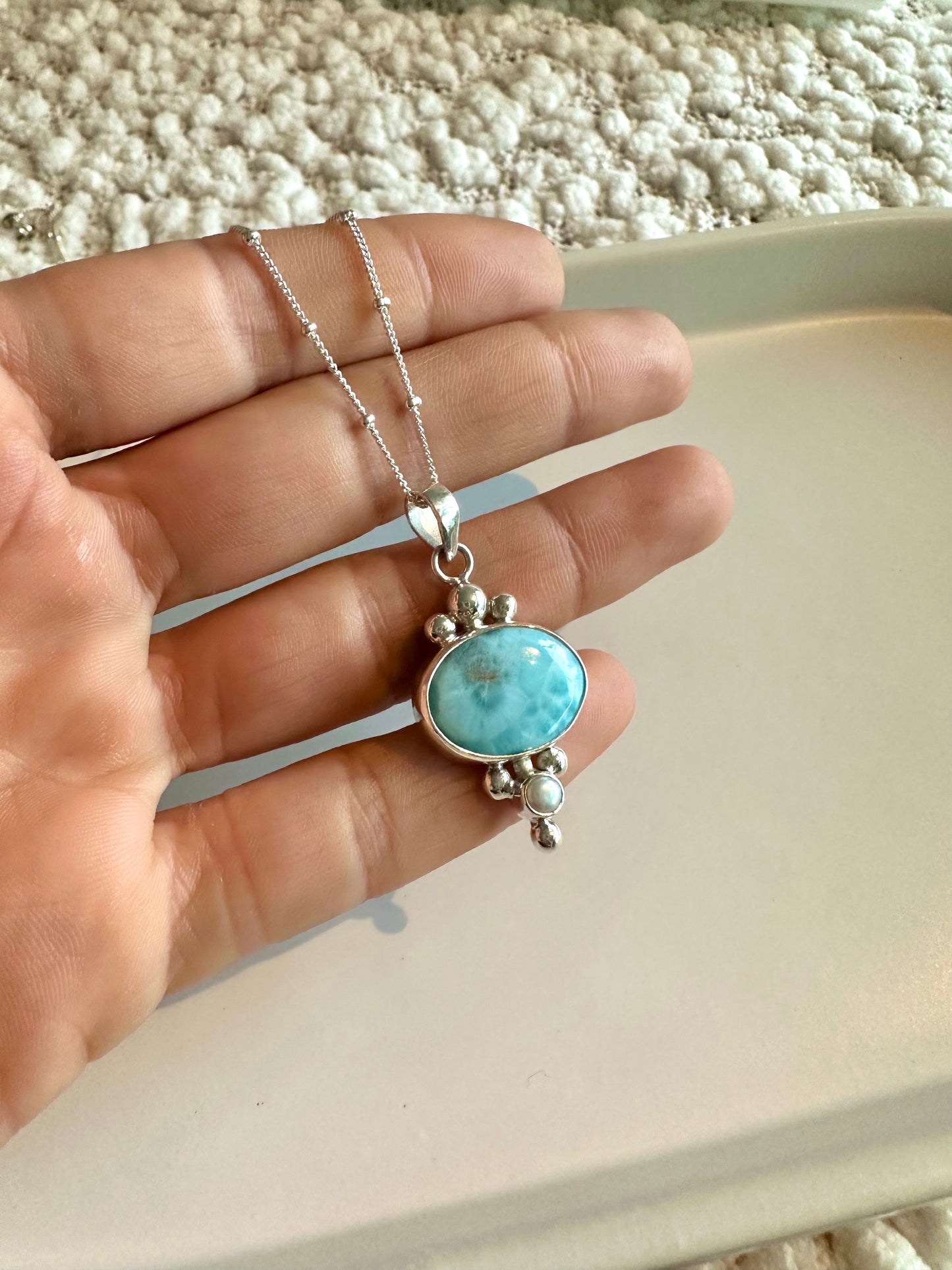 Laia Larimar Necklace